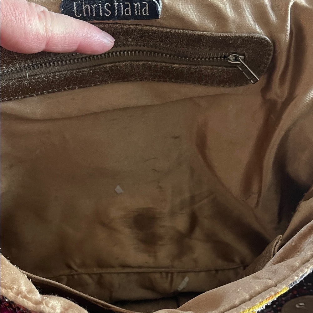 Multicolor Patchwork Shoulder Bag - image 9